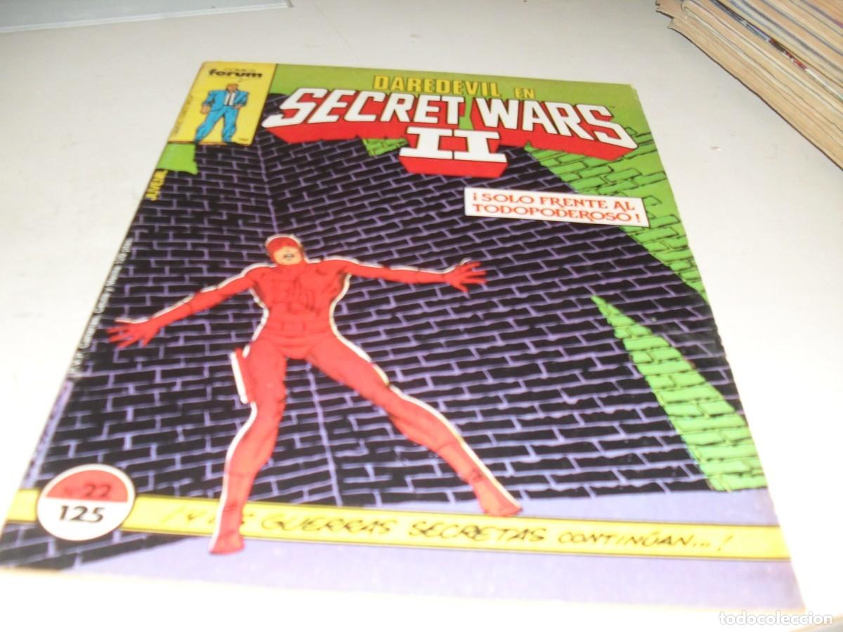 C&oacute;mics: SECRET WARS N&ordm; 22,DAREDEVIL:EL PRECIO,CON ESTELA PLATEADA,DE 50.FORUM,1984
