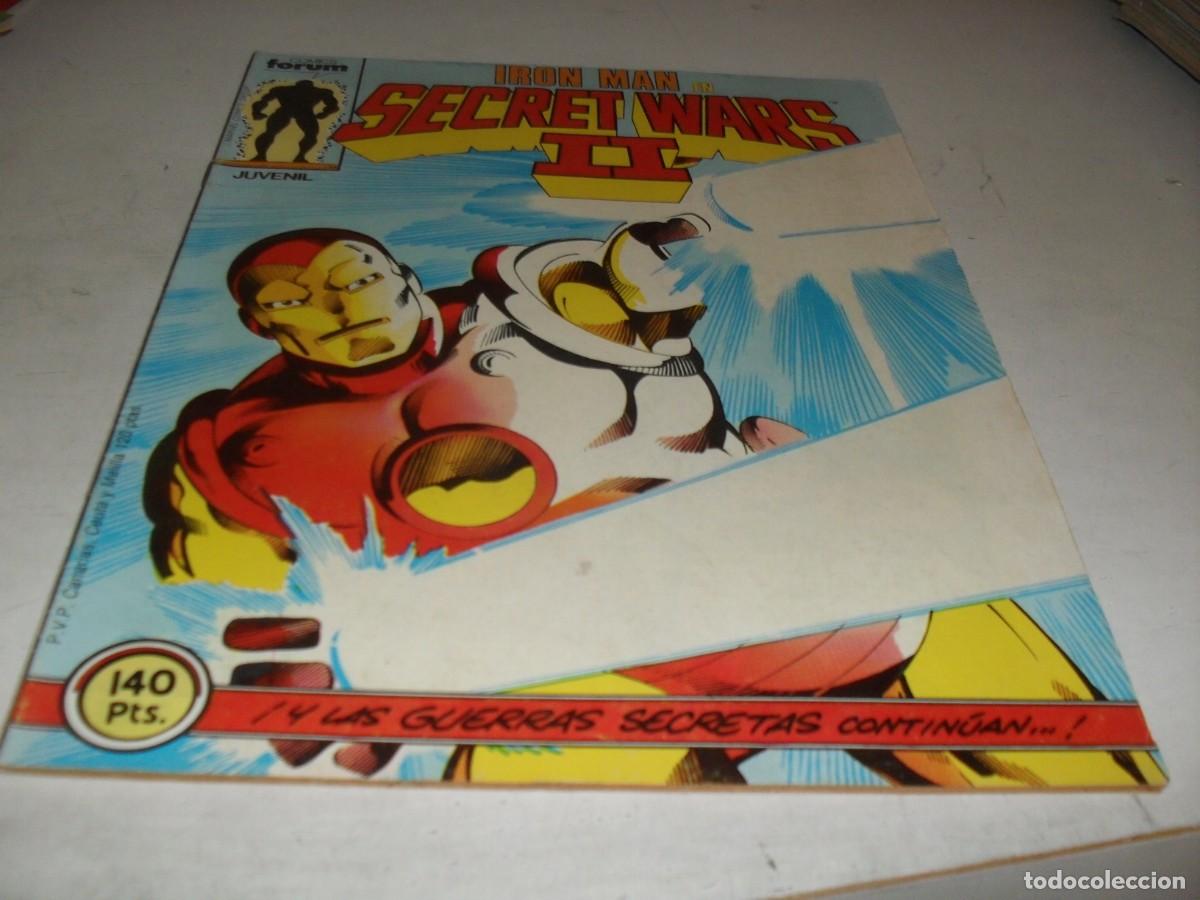 C&oacute;mics: SECRET WARS N&ordm; 17,IRON MAN:LLAMALE ESPADA TRONANTE,CON ESTELA PLATEADA,DE 50.FORUM,1984