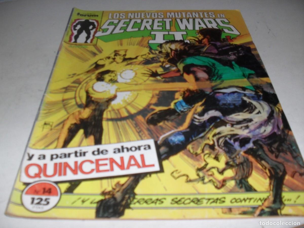Comics: SECRET WARS N&ordm; 14,CON PUBLICIDAD JUGUETES SECRET WARS,CON ESTELA PLATEADA,DE 50.FORUM,1984