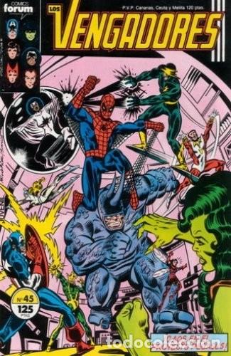 Comics : LOS VENGADORES VOLUMEN 1 45 FORUM. MAL ESTADO.