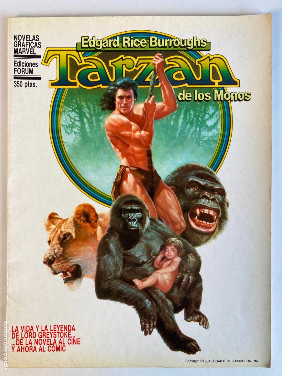 C&oacute;mics: TARZAN DE LOS MONOS, NOVELAS GRAFICAS MARVEL, EDICIONES FORUM - Foto 1