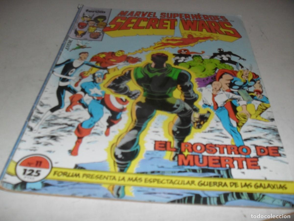 Comics : SECRET WARS N&ordm; 11,CON EL ROSTRO DE MUERTE,DE 50.FORUM,1984