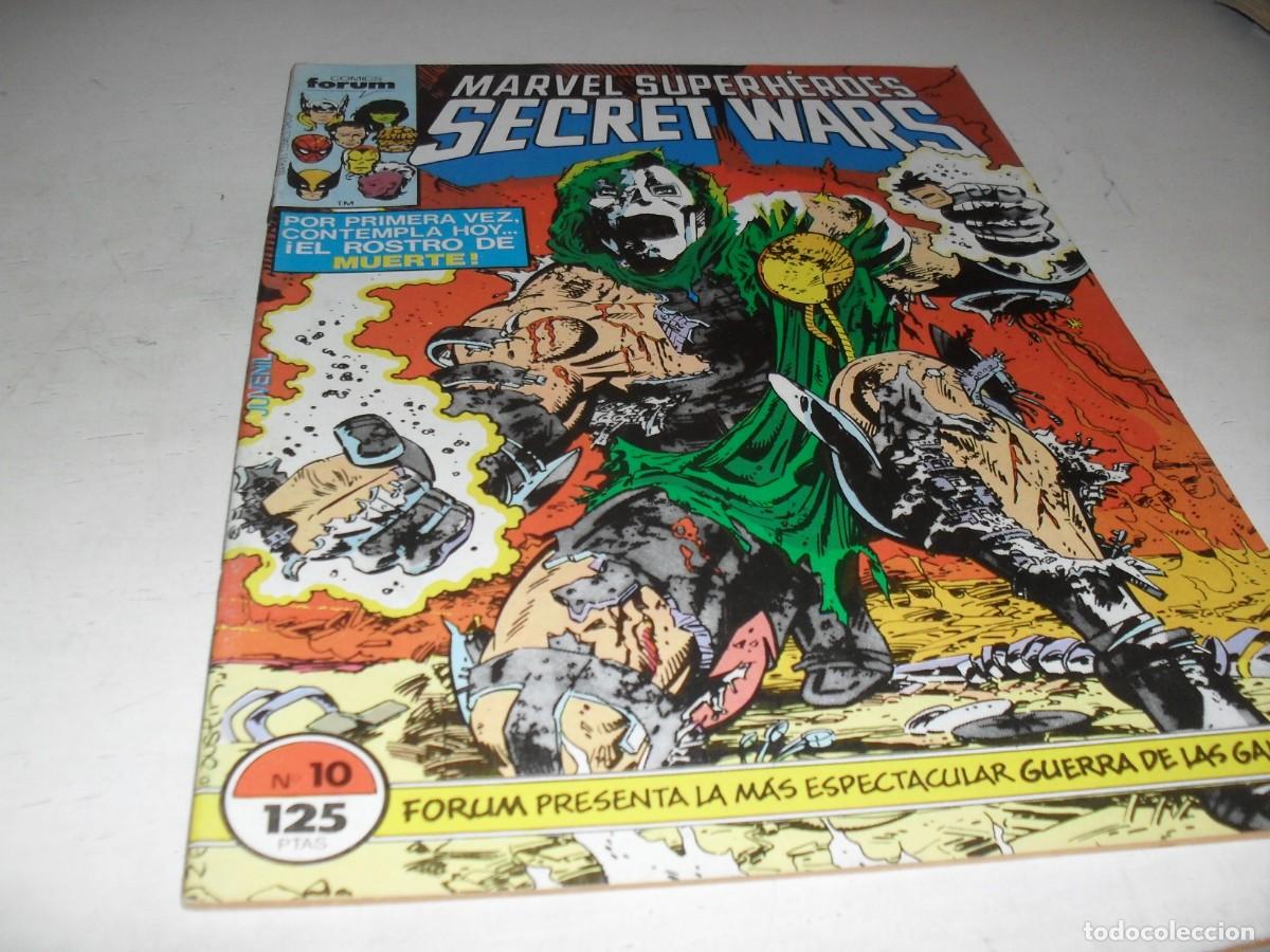 Comics : SECRET WARS N&ordm; 10,CON EL ROSTRO DE MUERTE,DE 50.FORUM,1984