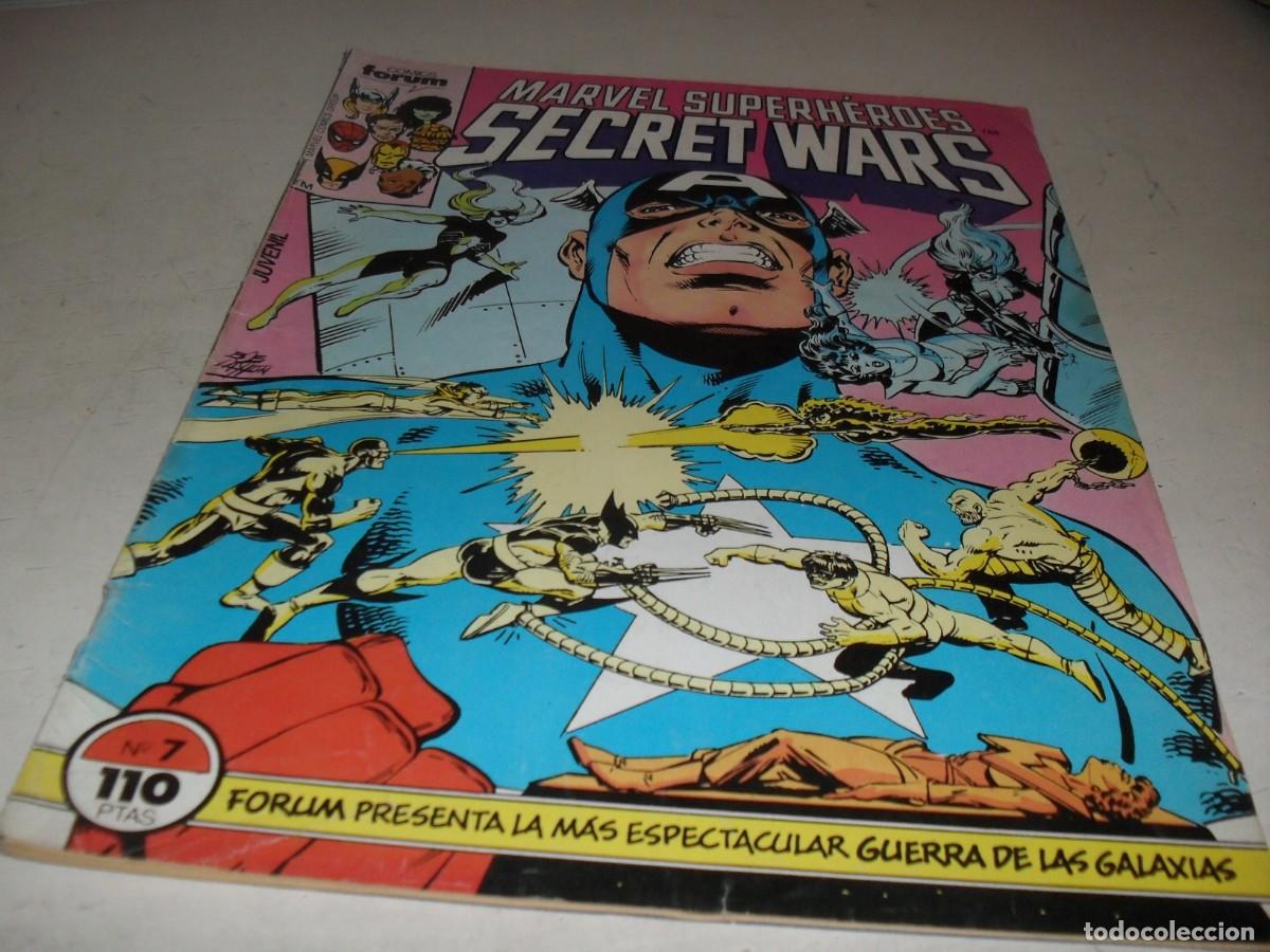 C&oacute;mics: SECRET WARS N&ordm; 7,CON PUBLICIDAD DE JUGUETES SECRET WARS,DE 50.FORUM,1984