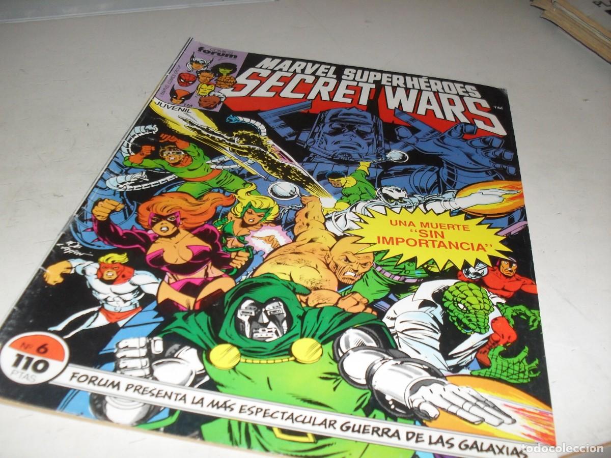 C&oacute;mics: SECRET WARS N&ordm; 6,PRIMEROS N&ordm;,UNA PEQUE&Ntilde;A MUERTE,DE 50.FORUM,1984