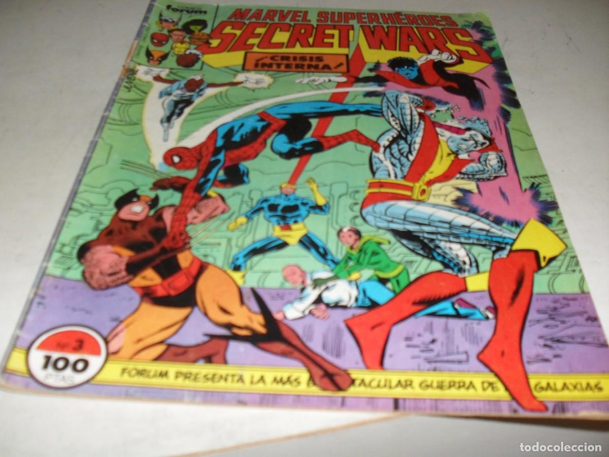 C&oacute;mics: SECRET WARS N&ordm; 3,PRIMEROS N&ordm;,CON PUBLICIDAD JUGUETES SECRET WARS,DE 50.FORUM,1984