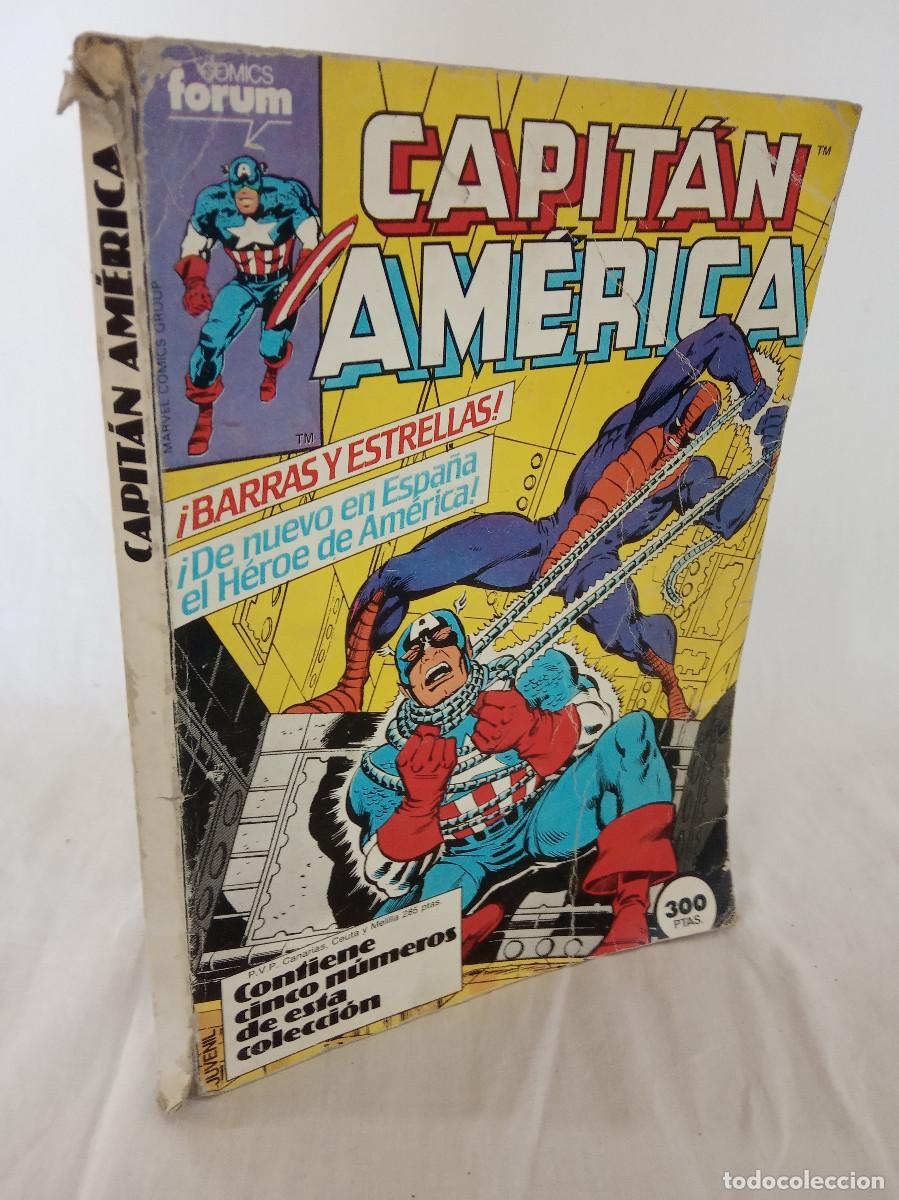 C&oacute;mics: Libro de 5 Comics del Capitan America - Marvel Comics Group &ndash; 1985 - Foto 3