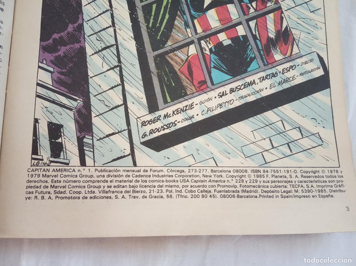C&oacute;mics: Libro de 5 Comics del Capitan America - Marvel Comics Group &ndash; 1985 - Foto 5