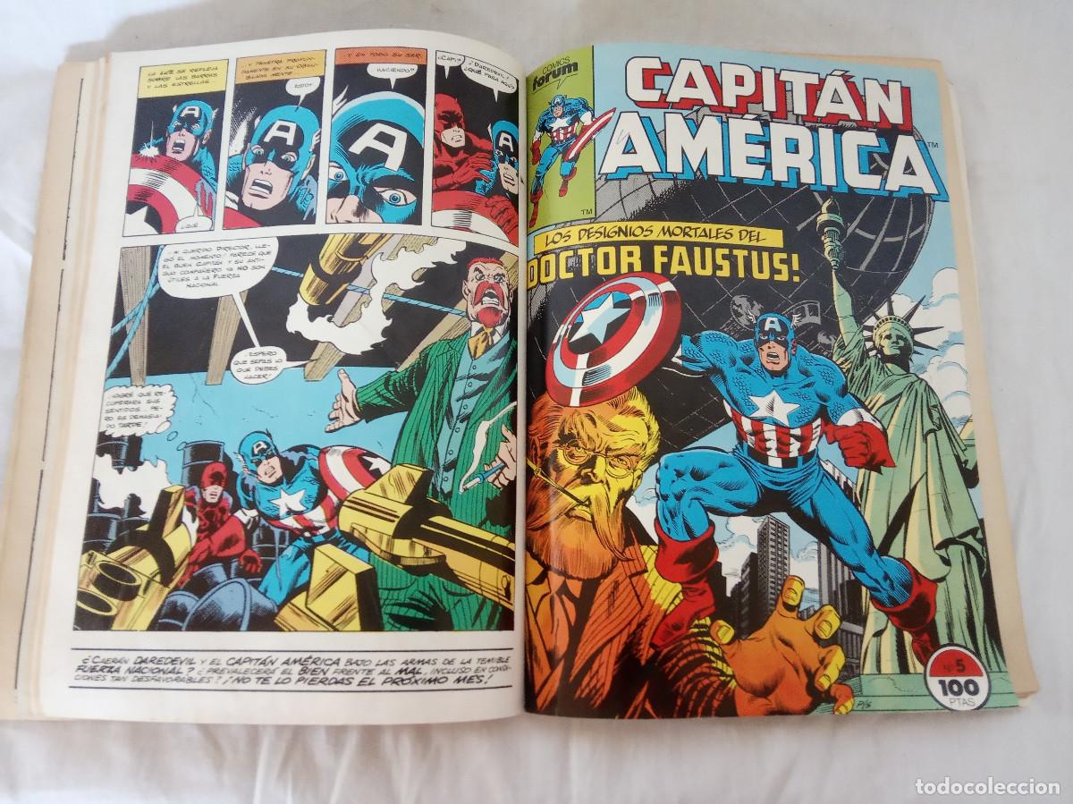 C&oacute;mics: Libro de 5 Comics del Capitan America - Marvel Comics Group &ndash; 1985 - Foto 10