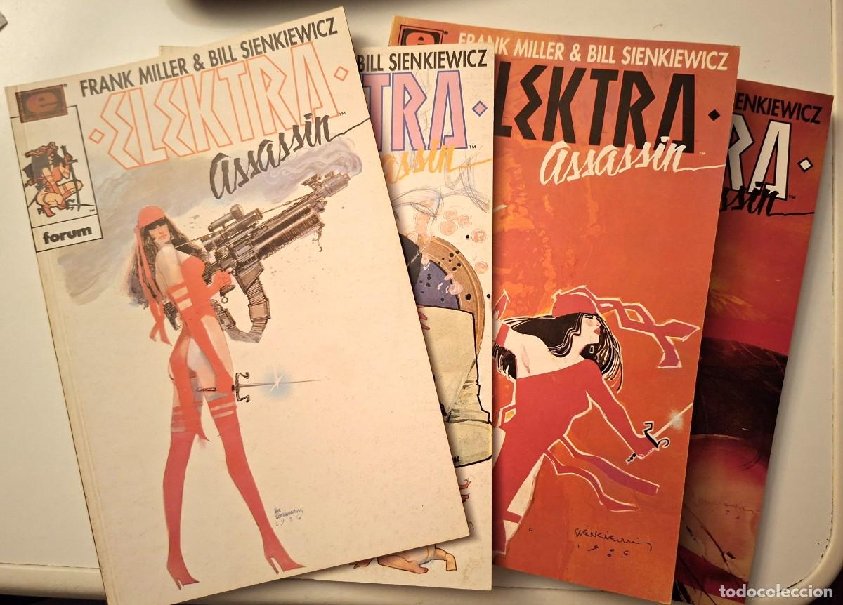 C&oacute;mics: Elektra Assassin- 4 ejemplares -Colecci&oacute;n prestige n&uacute;meros: 12,14,15 y 16