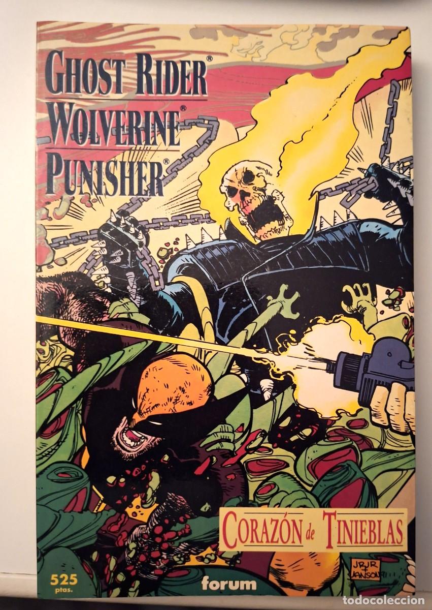 Fumetti: Ghost Rider, Wolverine y Punisher: Coraz&oacute;n de Tinieblas - Colecci&oacute;n Prestige n&uacute;mero 45 -