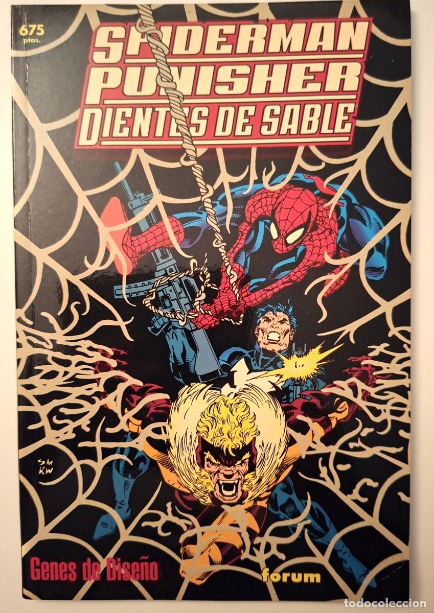Comics: Spiderman, Punisher, Dientes de Sable: Genes de Dise&ntilde;o - Colecci&oacute;n Prestige n&uacute;mero 65 -
