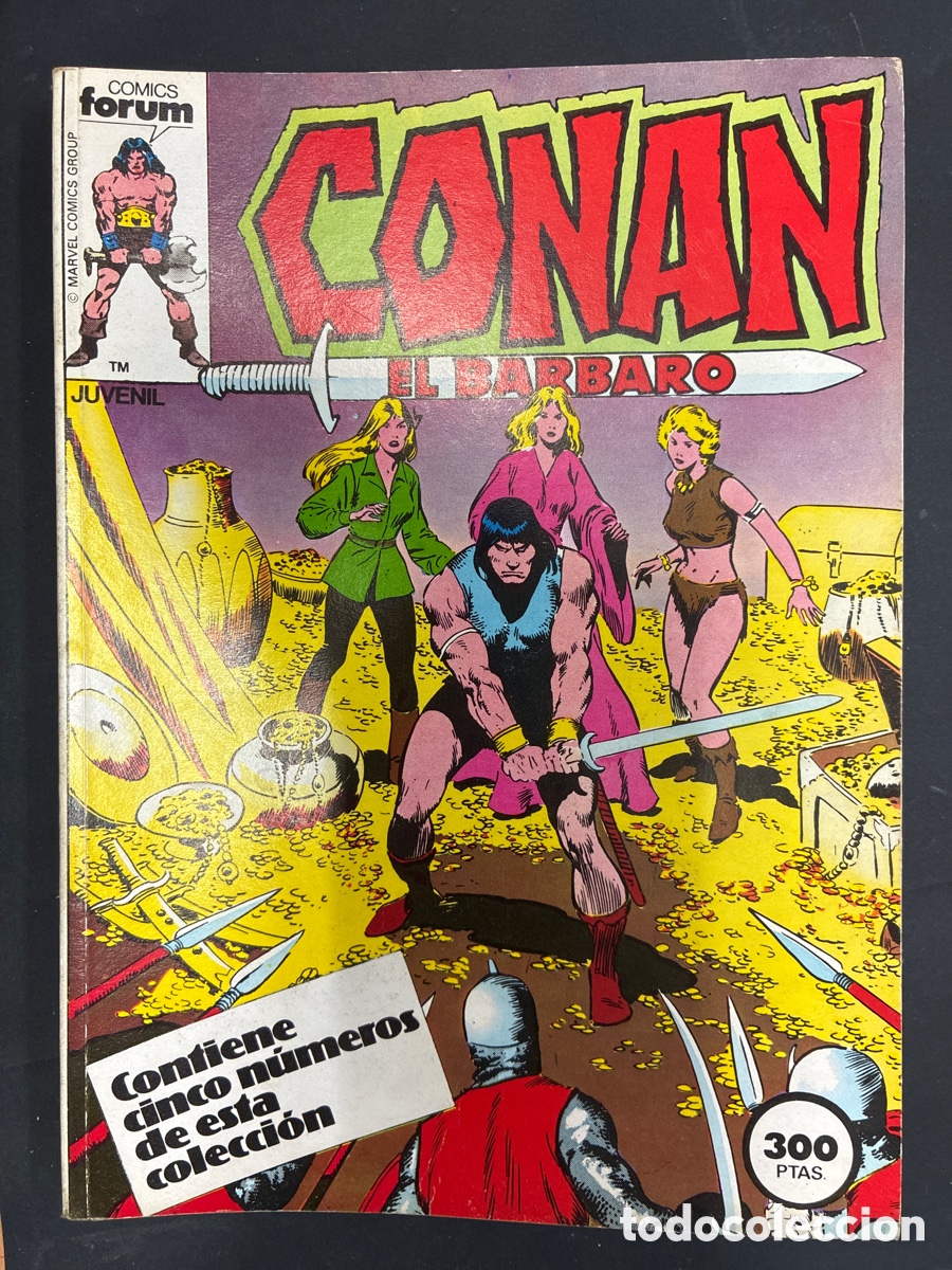 Comics: COMIC RETAPADO CONAN EL BARBARO CONTIENE LOS NUMEROS DEL 51 AL 55 EDITORIAL FORUM