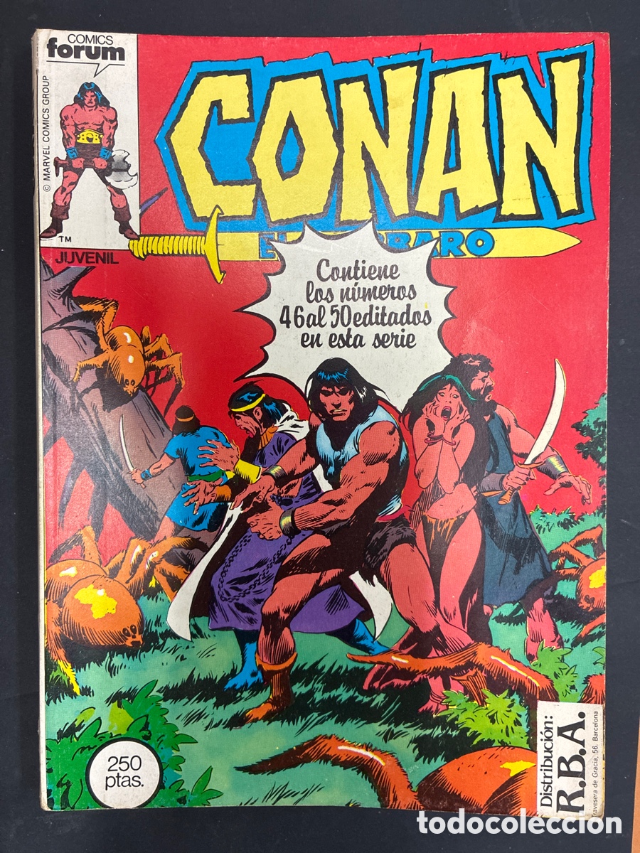 Fumetti: COMIC RETAPADO CONAN EL BARBARO CONTIENE LOS NUMEROS DEL 46 AL 50 EDITORIAL FORUM