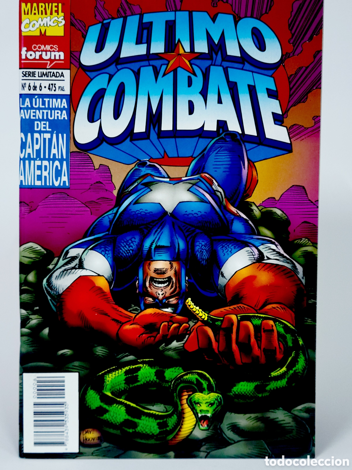 Comics: C&Oacute;MIC CAPITAN AM&Eacute;RICA &Uacute;LTIMO COMBATE 6 FORUM MARVEL GRAPA DE KIOSCO