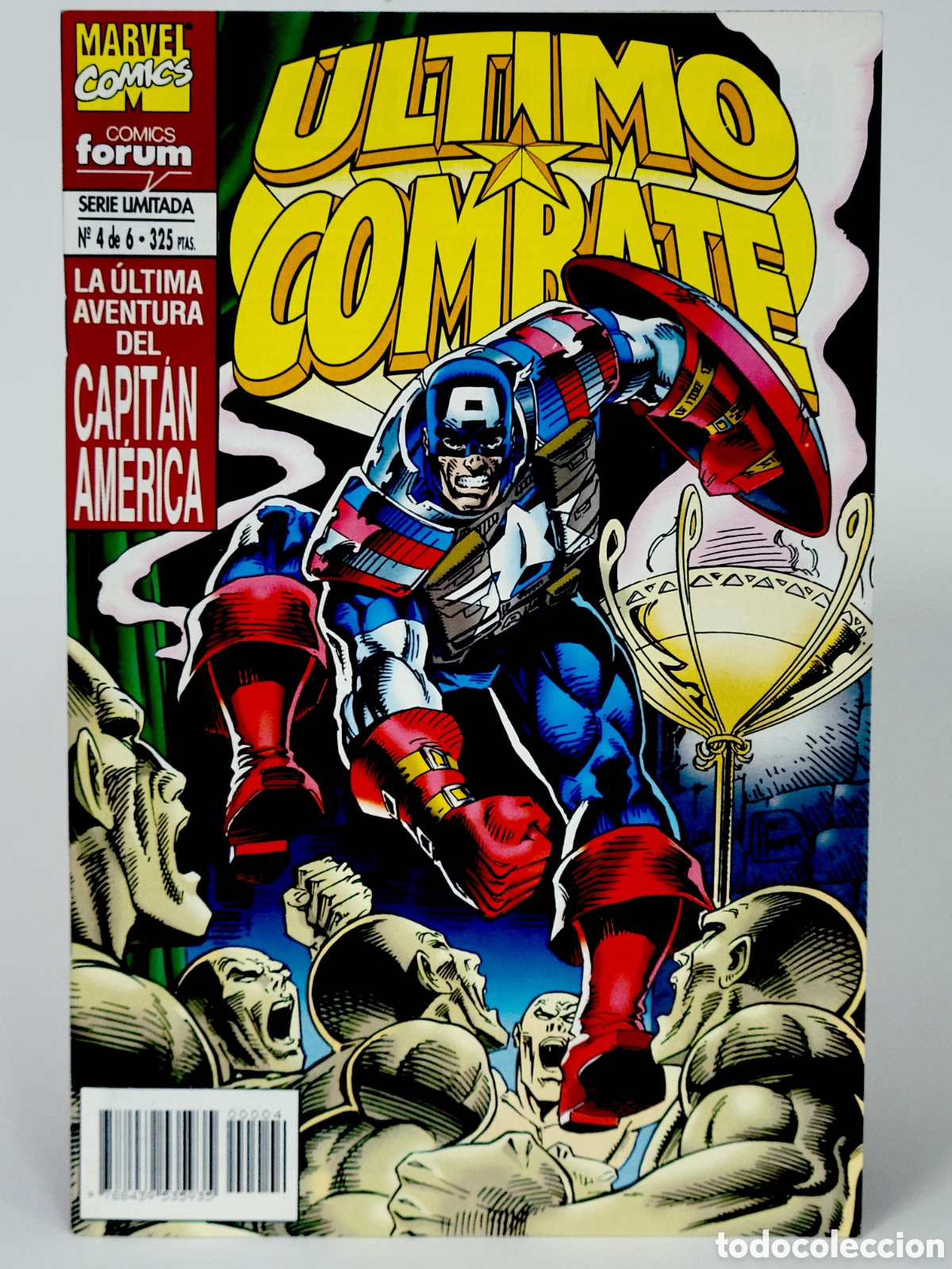 Comics : C&Oacute;MIC CAPITAN AM&Eacute;RICA &Uacute;LTIMO COMBATE 4 FORUM MARVEL GRAPA DE KIOSCO