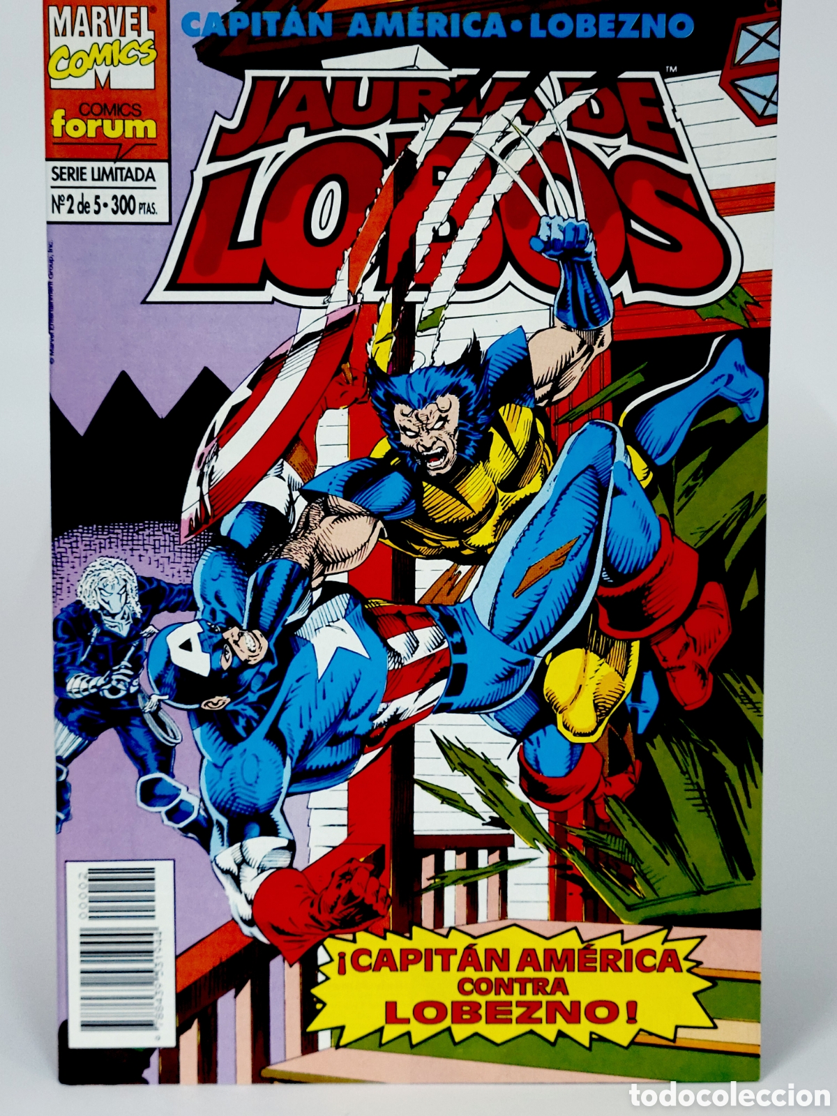 Comics: C&Oacute;MIC CAPITAN AM&Eacute;RICA JAUR&Iacute;A DE LOBOS 2 LOBEZNO FORUM MARVEL GRAPA DE KIOSCO