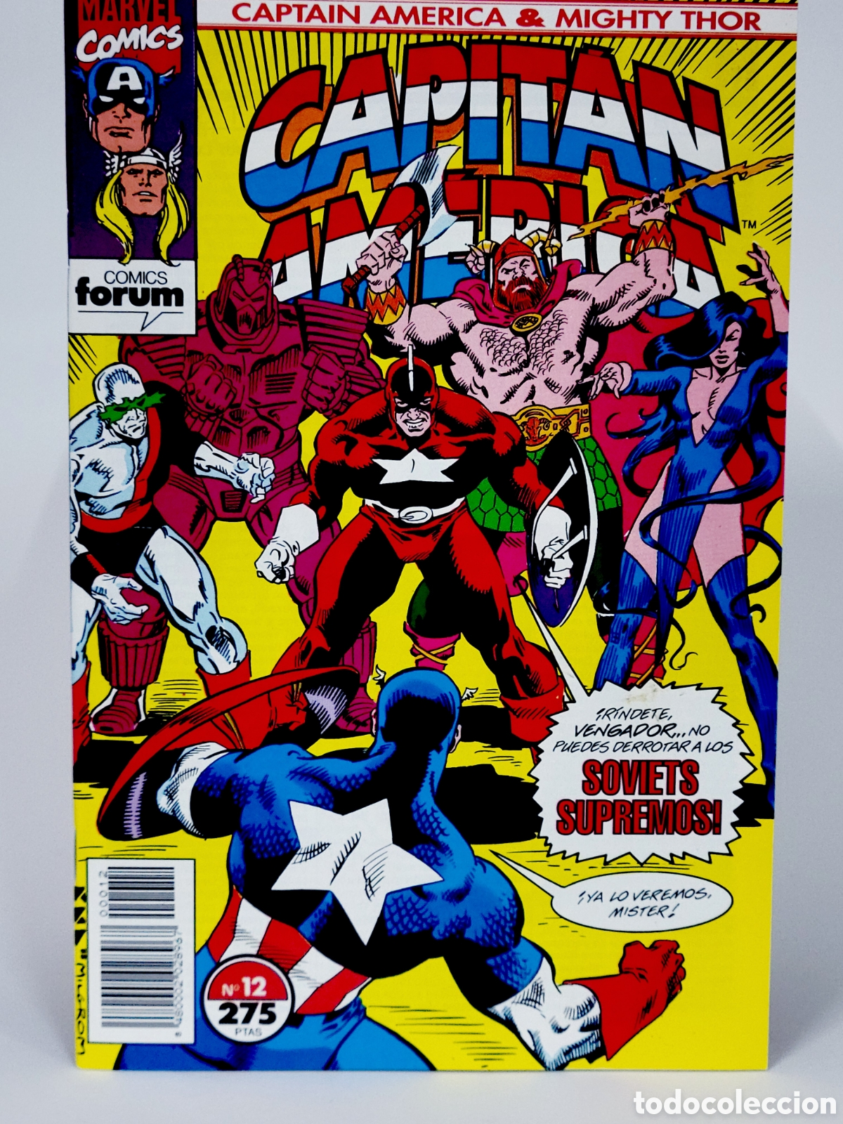 Comics: C&Oacute;MIC CAPITAN AM&Eacute;RICA THOR PODEROSO 12 VOL.2 FORUM MARVEL GRAPA DE KIOSCO