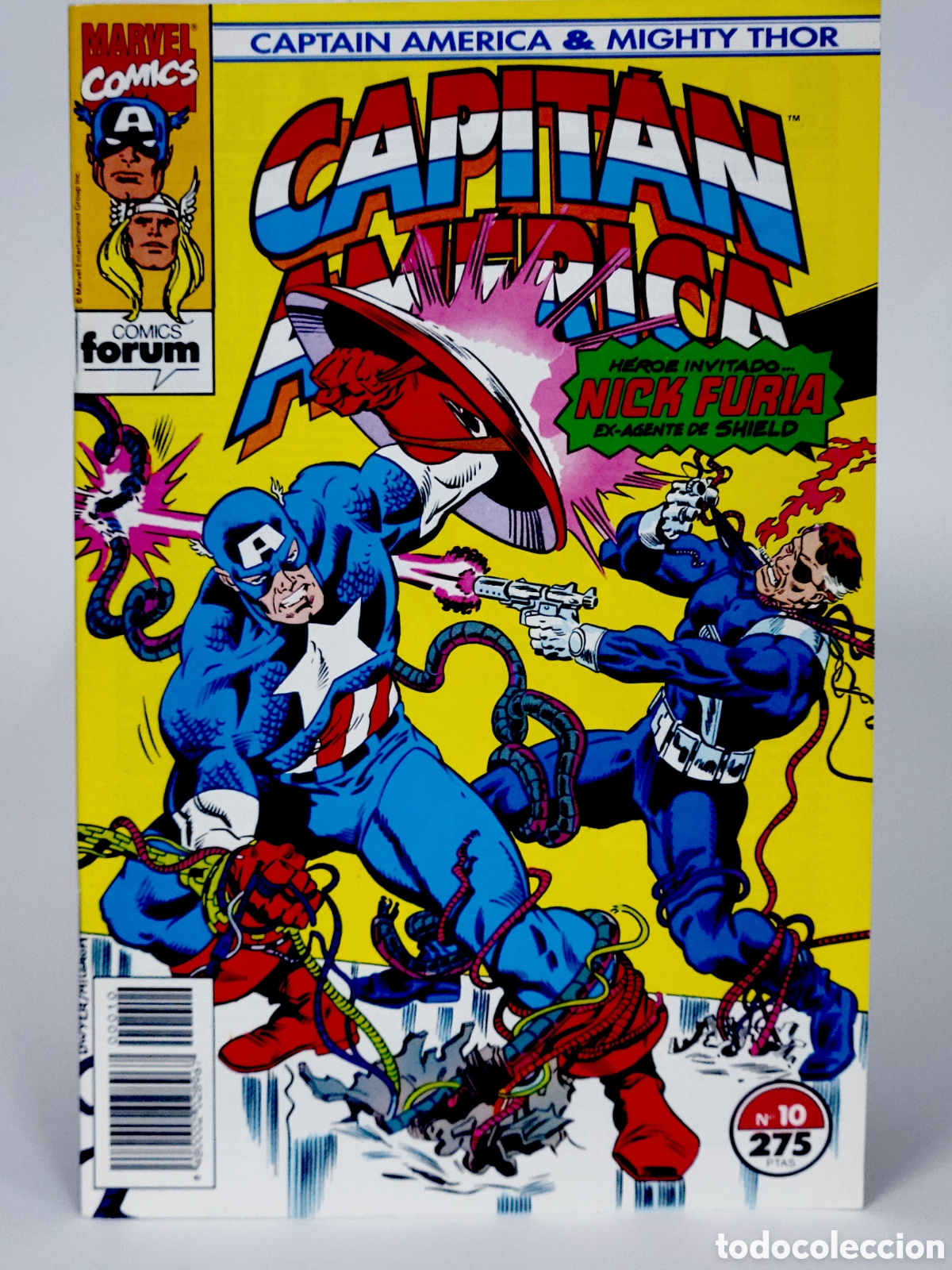 C&oacute;mics: C&Oacute;MIC CAPITAN AM&Eacute;RICA THOR PODEROSO 10 FORUM MARVEL GRAPA DE KIOSCO
