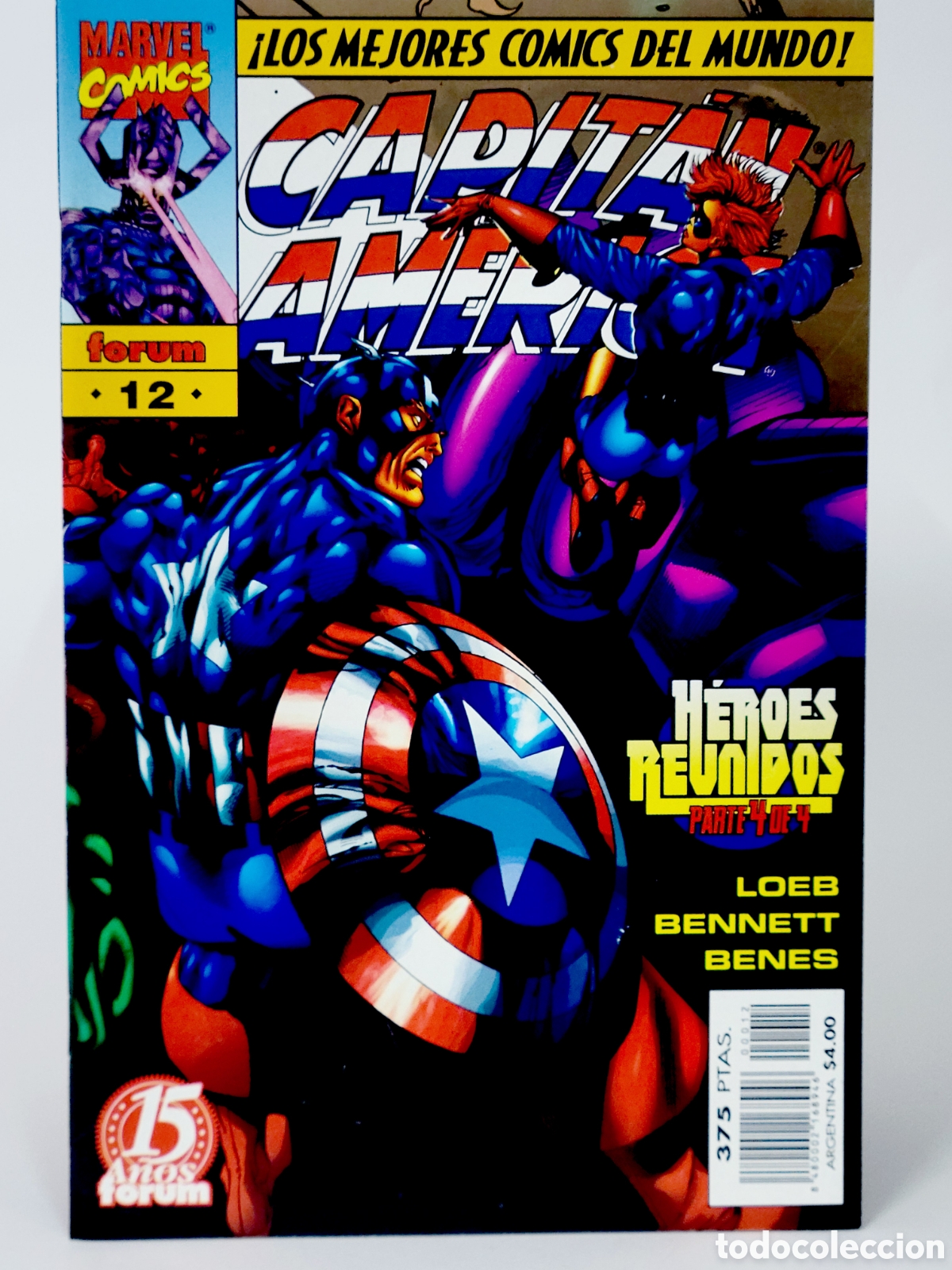 Comics: C&Oacute;MIC HEROES REBORN CAPITAN AM&Eacute;RICA 12 HEROES REUNIDOS FORUM MARVEL GRAPA DE KIOSCO