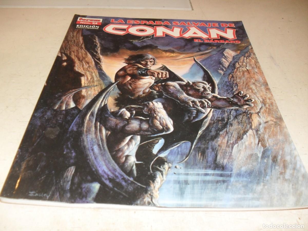 C&oacute;mics: LA ESPADA SALVAJE DE CONAN N&ordm; 24,LOS HABITANTES DE LAS CAVERNAS,EDICION COLECCIONISTAS.FORUM,2005