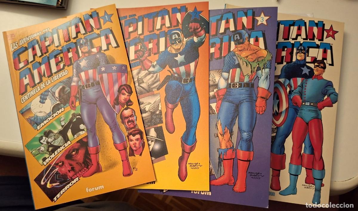 Comics: Las aventuras del Capitan America - 4 ejemplares - Colecci&oacute;n Prestige n&uacute;meros 40,42,44 y 46