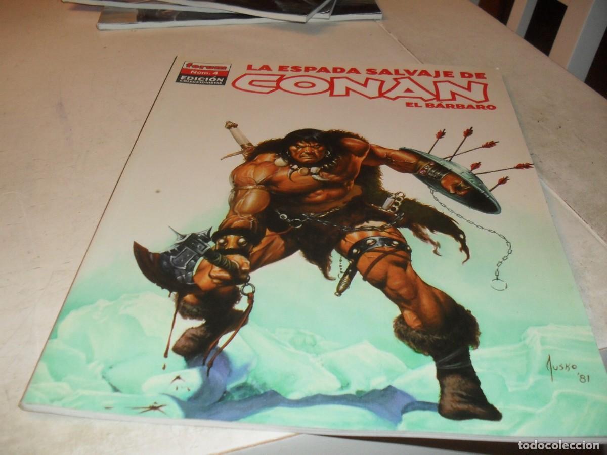 C&oacute;mics: ESPADA SALVAJE DE CONAN N&ordm; 4,PRIMEROS N&ordm;,COLMILLOS DE LA SERPIENTE,EDICION COLECCIONISTAS.FORUM,2005