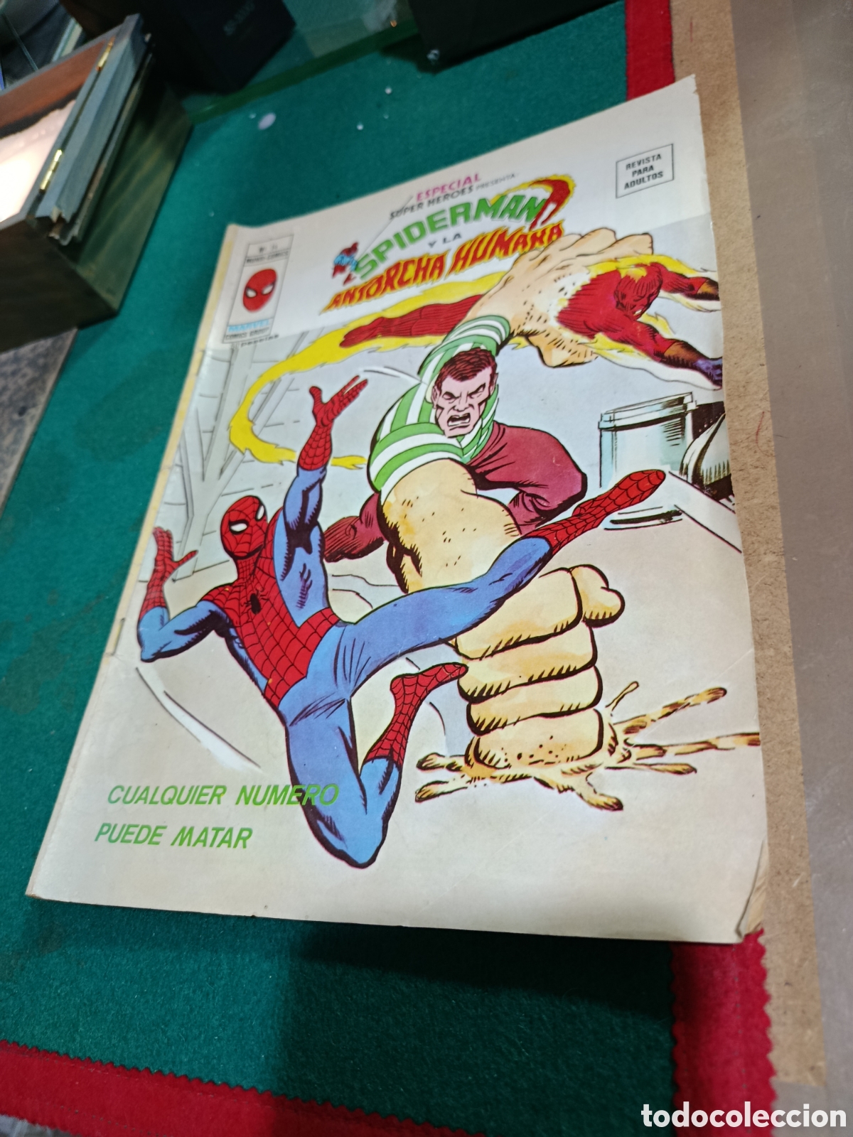 C&oacute;mics: ESPECIAL SUPER HEROES N&ordm; 14 - SPIDERMAN Y LA ANTORCHA HUMANA - EDICIONES V&Eacute;RTICE (MUNDI-COMICS)