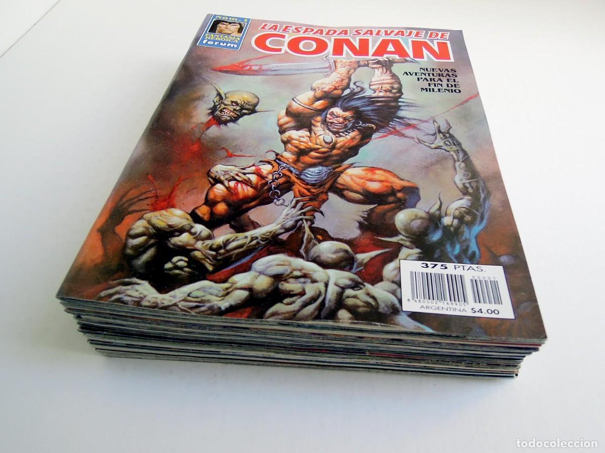 Comics: La espada salvaje de Conan Vol. III - L&iacute;nea Fantas&iacute;a Heroica - Planeta DeAgostini - Lote de 14+1