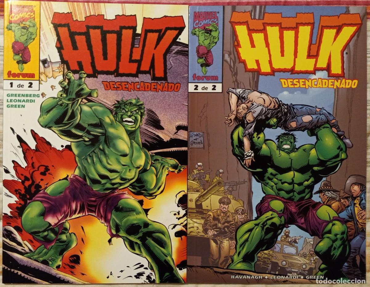 C&oacute;mics: HULK DESENCADENADO #1-2, de GREENBERG + LEONARDI + KAVANAGH (F&oacute;rum) SERIE COMPLETA