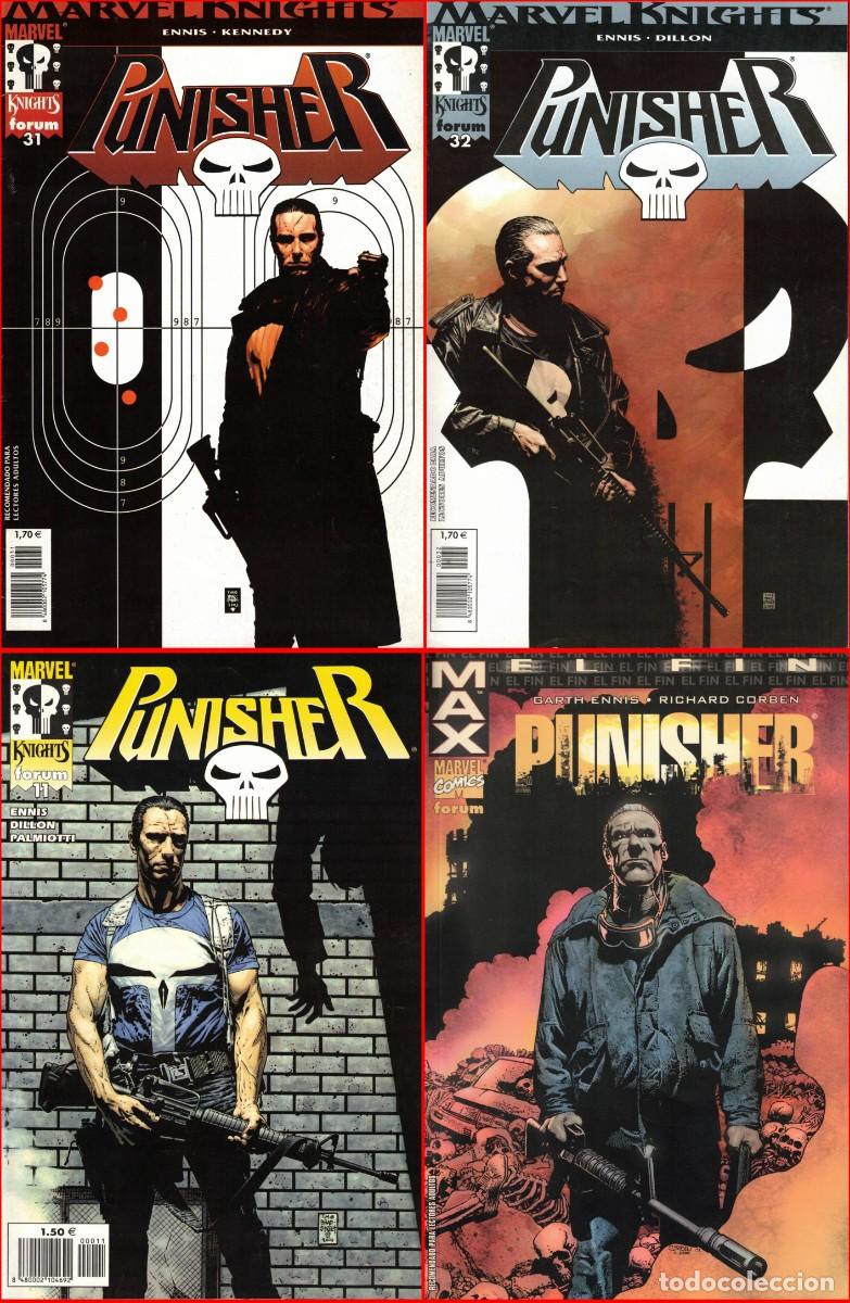 C&oacute;mics: Punisher - Lote 4 comics - Marvel Knights - Editorial Forum - Ennis - Kennedy - Foto 1
