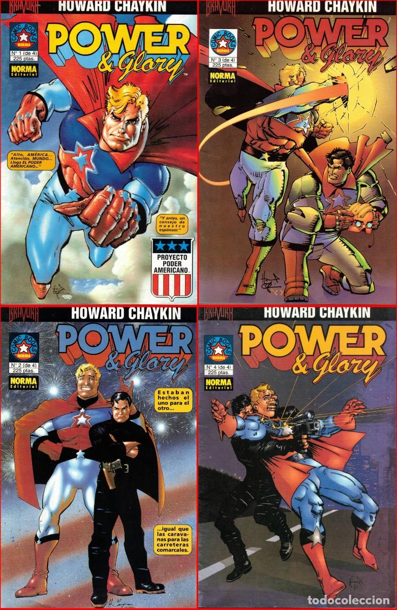 C&oacute;mics: Power & Glory - Lote 4 comics - Howard Cheykin - Editorial Forum -