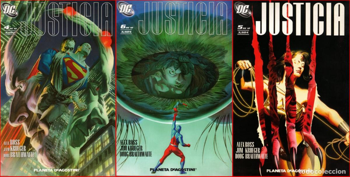 C&oacute;mics: Justicia - Lote 3 comics DC - Alex Ross - Jim Krueger - Douc Braithwaite - Planeta DeAgostini