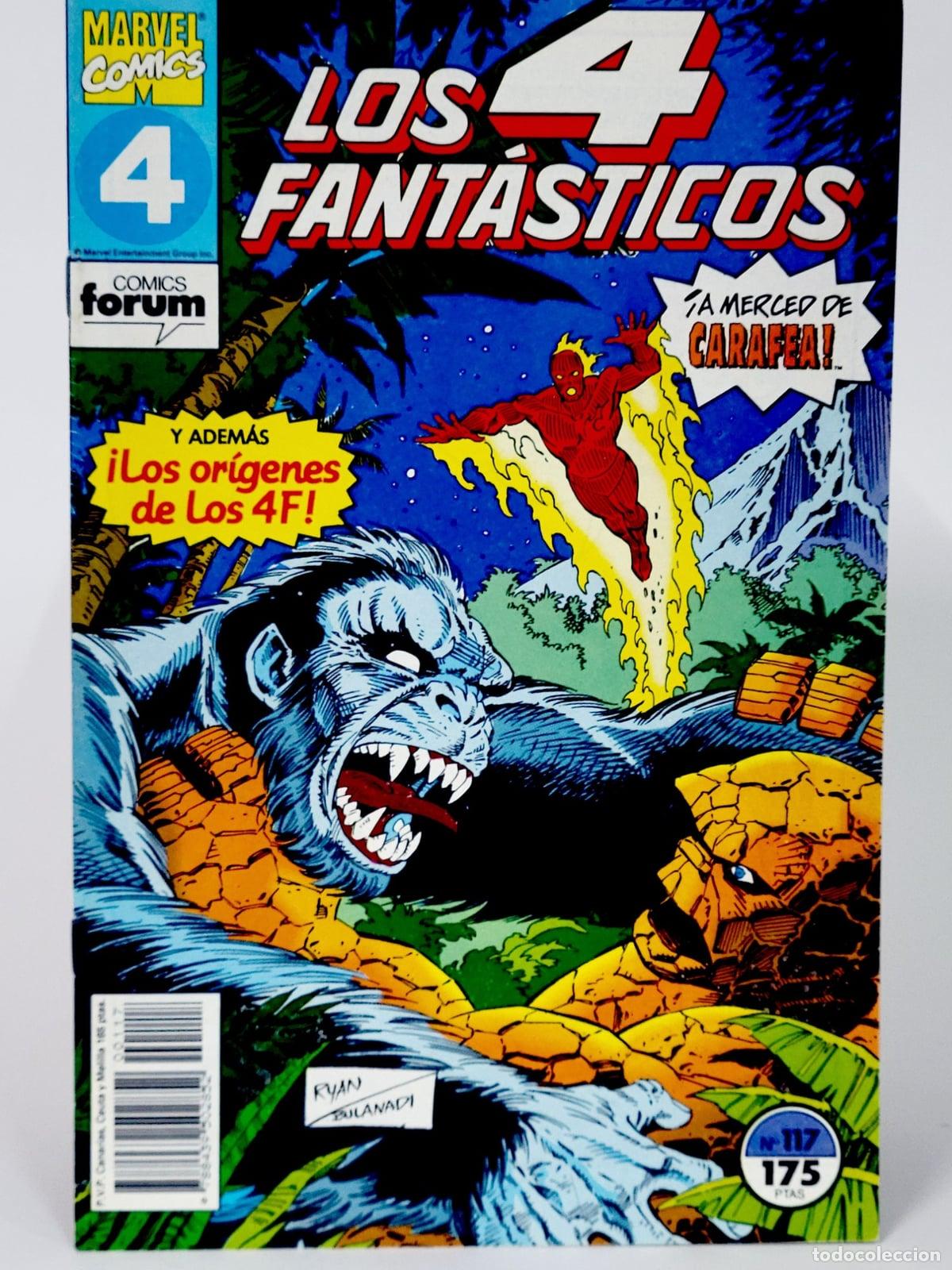 C&oacute;mics: C&Oacute;MIC LOS 4 FANT&Aacute;STICOS 117 A MERCED DE CARAFEA! FORUM MARVEL DE KIOSCO