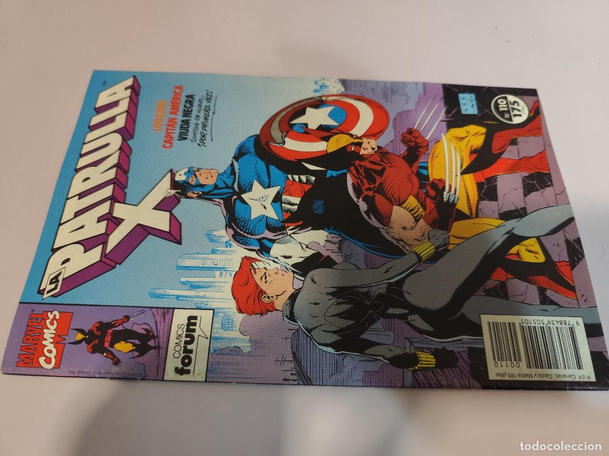 C&oacute;mics: PATRULLA X / 110 / MARBEL-FORUM / LOBEZNO, CAPITAN AMERICA, VIUDA NEGRA