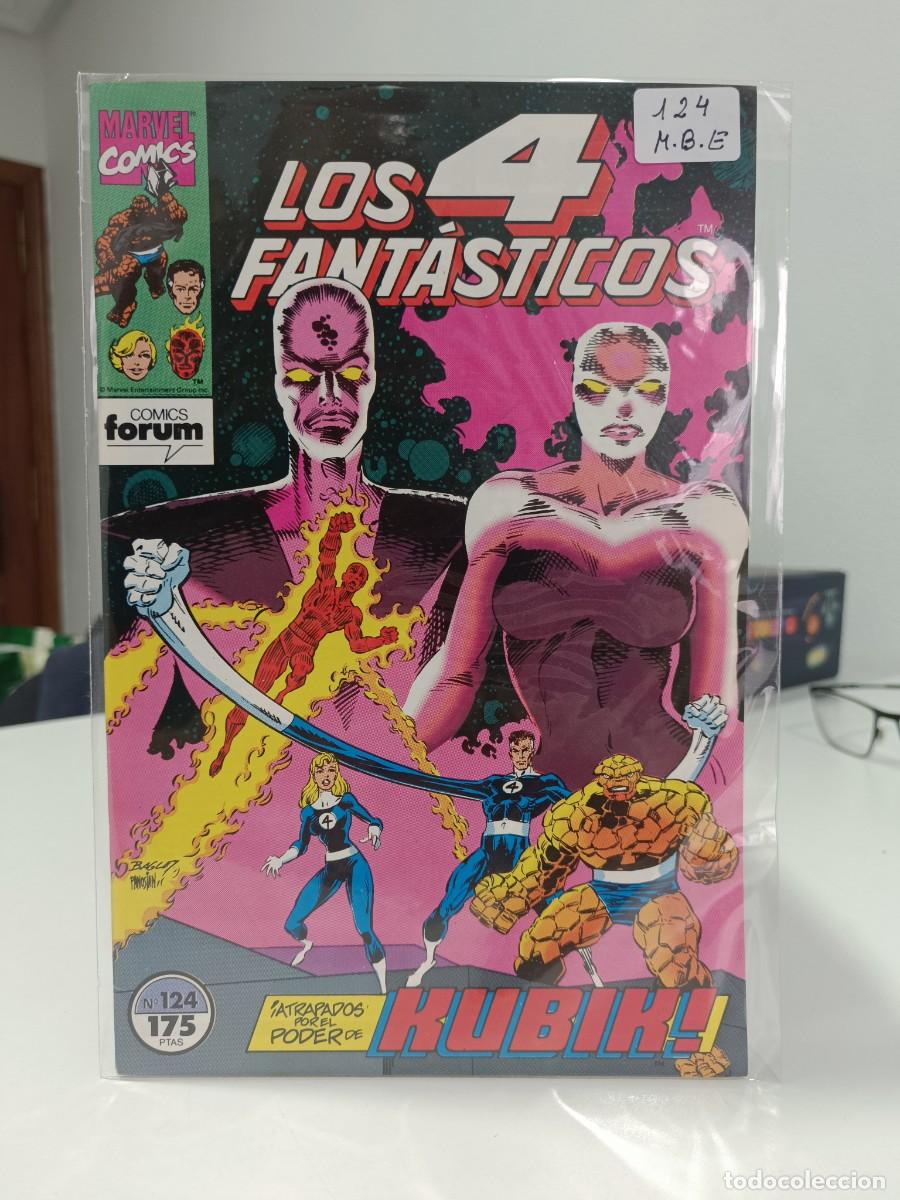 C&oacute;mics: LOS 4 FANTASTICOS FORUM NUMERO #124 MUY BUEN ESTADO LAS PEGATINAS ESTAN SOBRE LA BOLSA PROTECTORA