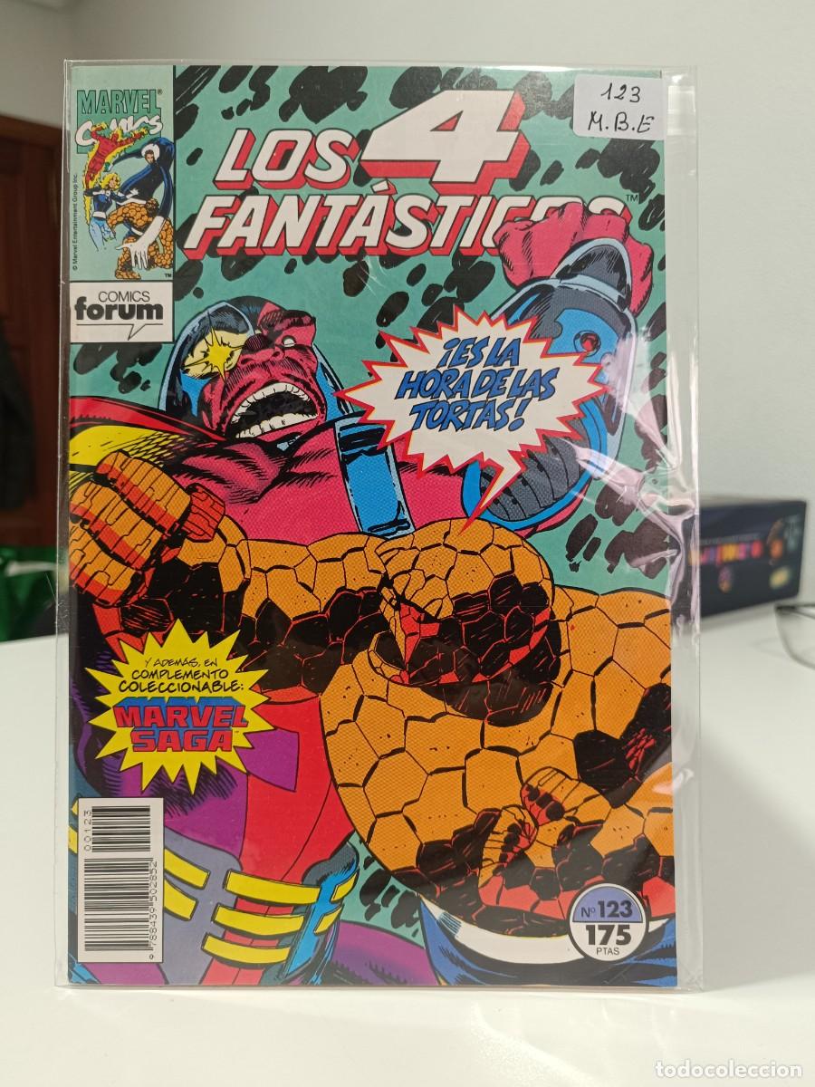 C&oacute;mics: LOS 4 FANTASTICOS FORUM NUMERO #123 MUY BUEN ESTADO LAS PEGATINAS ESTAN SOBRE LA BOLSA PROTECTORA