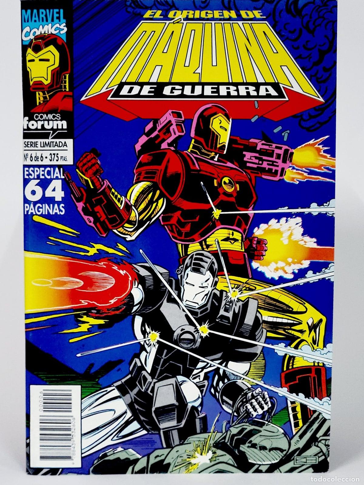 C&oacute;mics: C&Oacute;MIC EL ORIGEN DE M&Aacute;QUINA DE GUERRA 6 VOL.1 FORUM MARVEL VOLUMEN DE KIOSCO