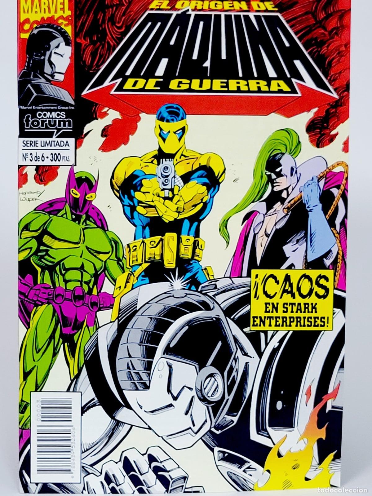 C&oacute;mics: C&Oacute;MIC ORIGEN DE M&Aacute;QUINA DE GUERRA 3 &iexcl;CAOS EN STARK ENTERPRISES! VOL.1 FORUM MARVEL VOLUMEN DE KIOSCO