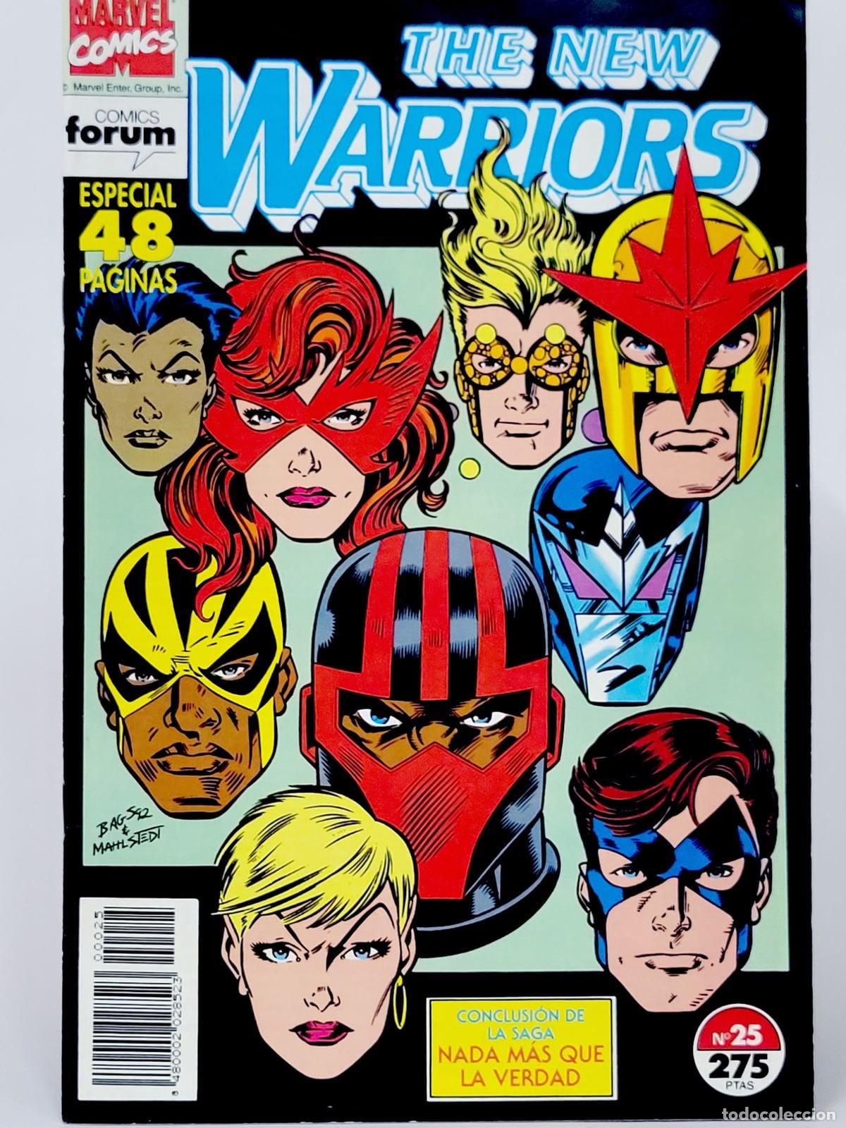 C&oacute;mics: C&Oacute;MIC THE NEW WARRIORS 25 VOL.1 FORUM MARVEL VOLUMEN DE KIOSCO