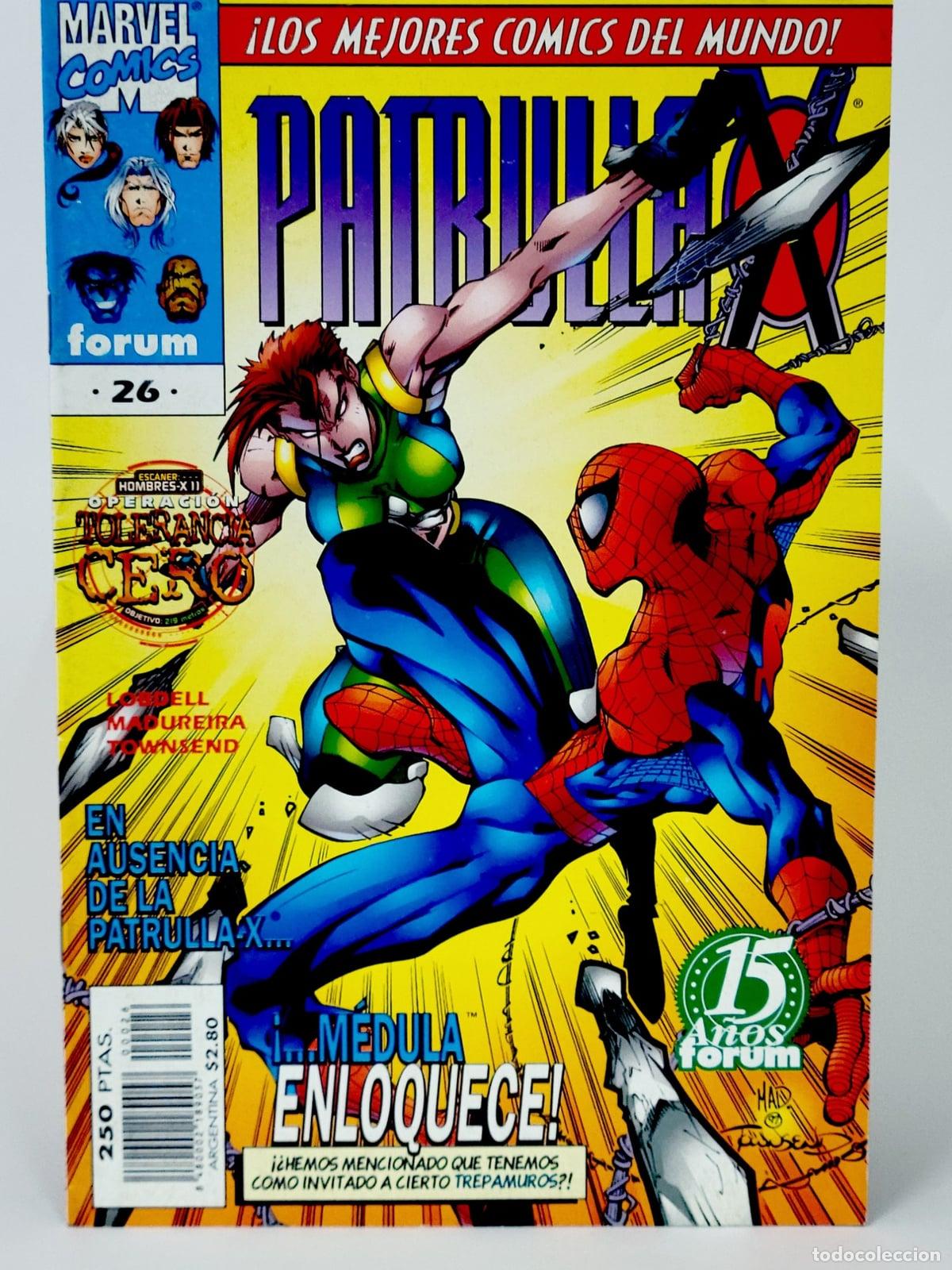 C&oacute;mics: C&Oacute;MIC PATRULLA-X 26 M&Eacute;DULA ENLOQUECE VOL.2 FORUM MARVEL VOLUMEN DE KIOSCO