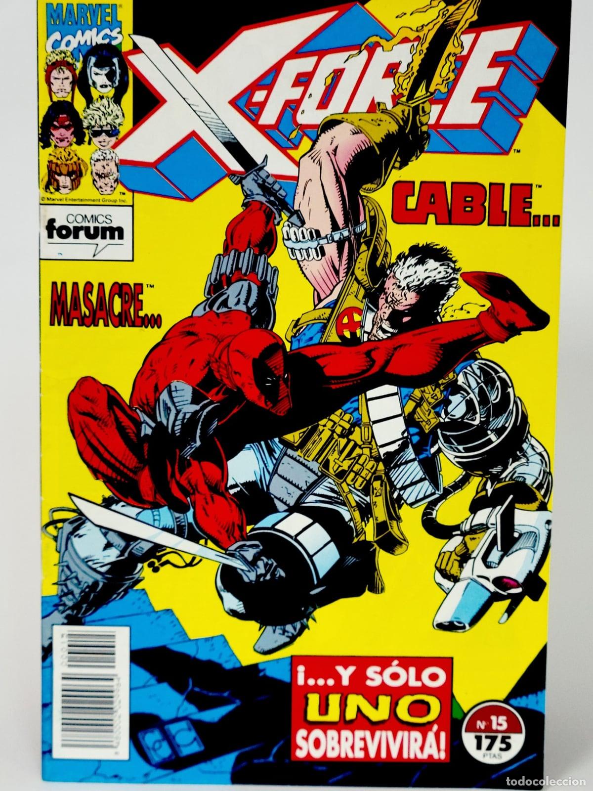 C&oacute;mics: C&Oacute;MIC X-FORCE 15 &iexcl;...Y S&Oacute;LO UNO SOBREVIVIR&Aacute;! VOL.1 FORUM MARVEL VOLUMEN DE KIOSCO