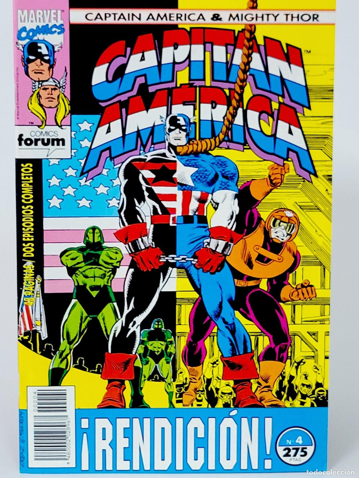C&oacute;mics: C&Oacute;MIC CAPIT&Aacute;N AM&Eacute;RICA 4 &iexcl;RENDICI&Oacute;N! VOL.2 FORUM MARVEL VOLUMEN DE KIOSCO