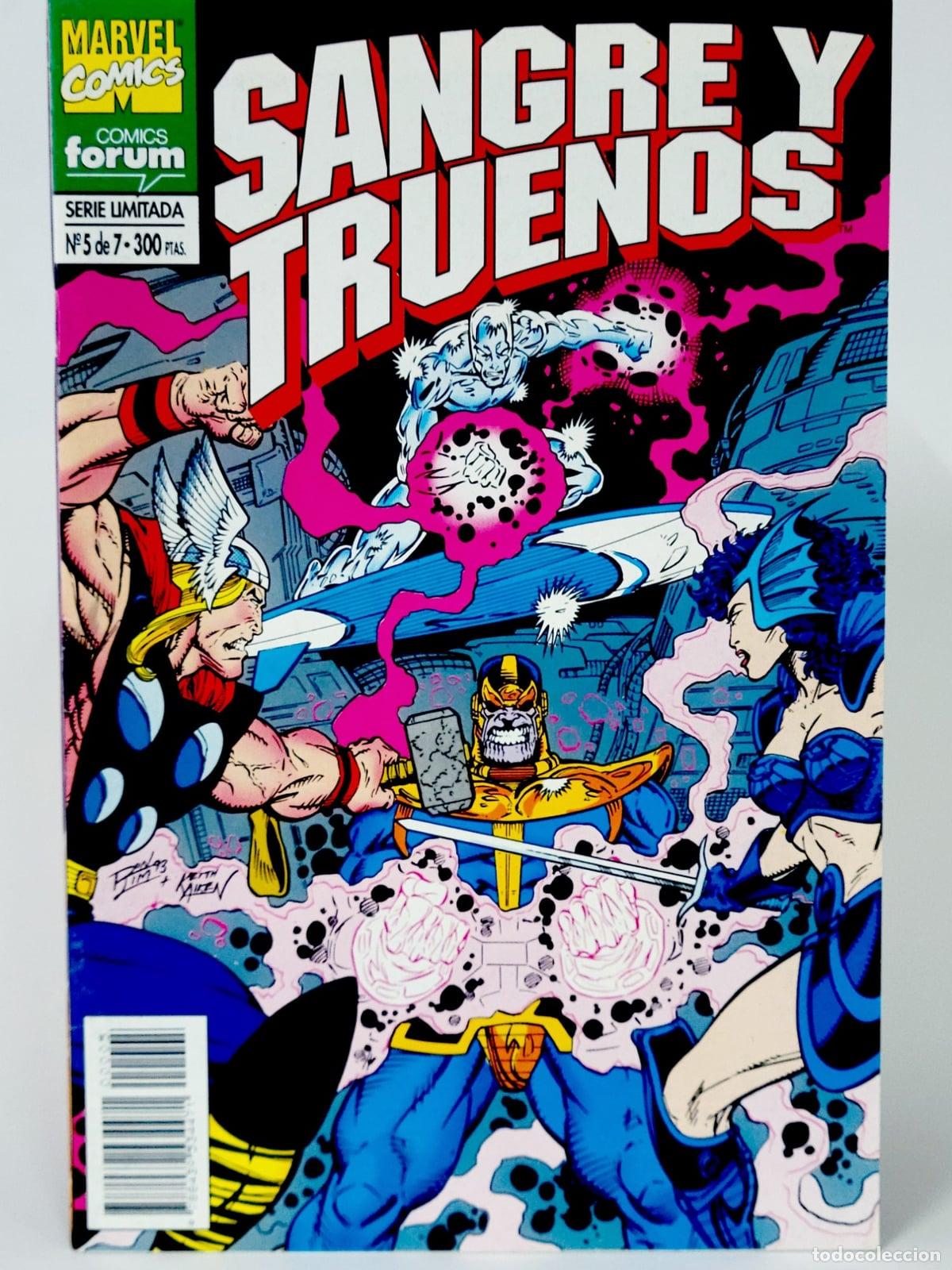 C&oacute;mics: C&Oacute;MIC SANGRE Y TRUENOS 5 FORUM MARVEL DE KIOSCO