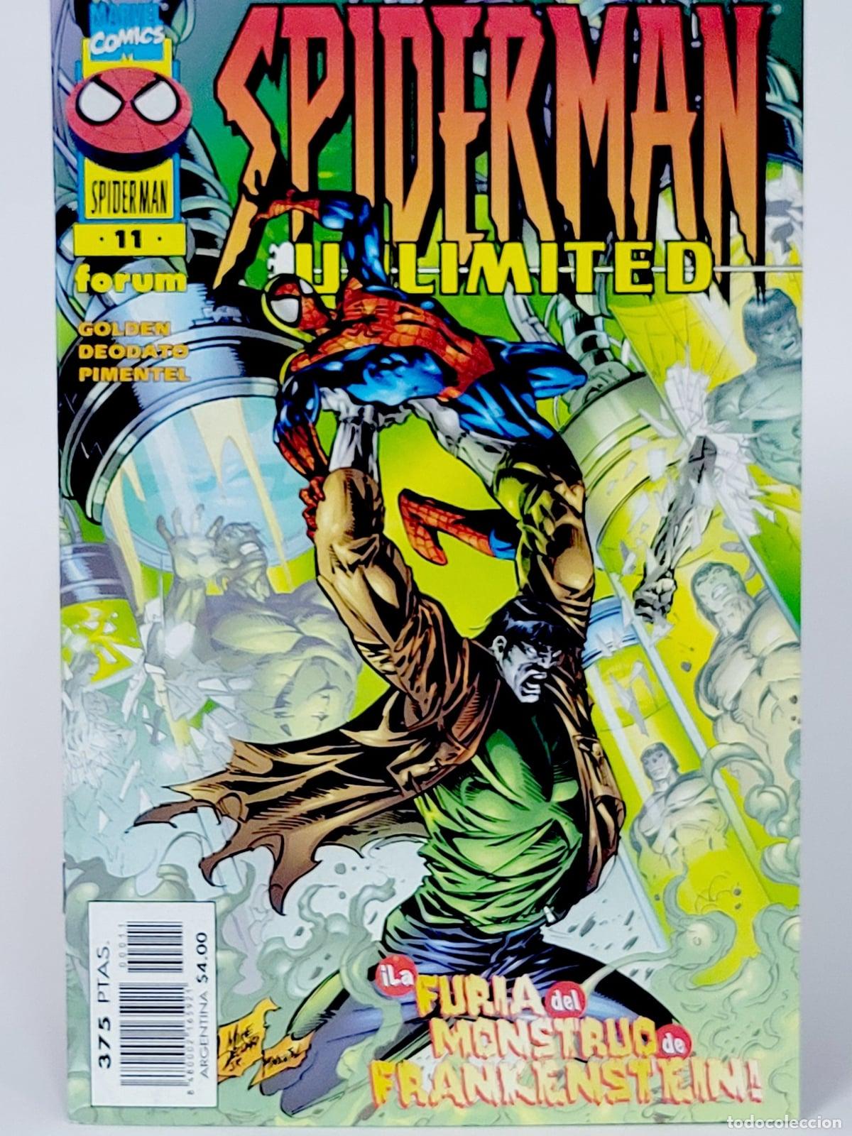 C&oacute;mics: C&Oacute;MIC SPIDERMAN 11 LA FURIA DEL MONSTRUO DE FRANKENSTEIN FORUM MARVEL (SPIDER-MAN)DE KIOSCO - Foto 1