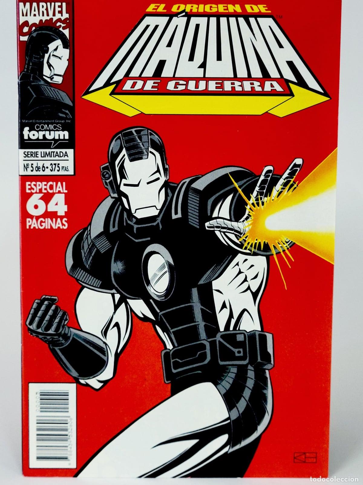 C&oacute;mics: C&Oacute;MIC EL ORIGEN DE M&Aacute;QUINA DE GUERRA 5 VOL.1 FORUM MARVEL VOLUMEN DE KIOSCO