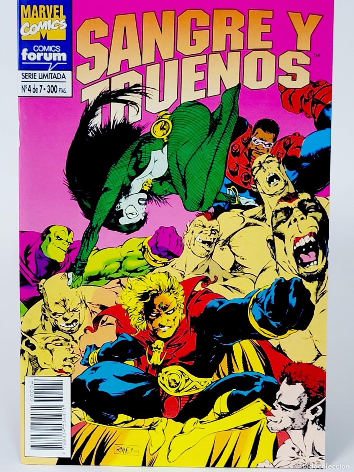 C&oacute;mics: C&Oacute;MIC SANGRE Y TRUENOS 4 FORUM MARVEL EXCELENTE ESTADO - Foto 1