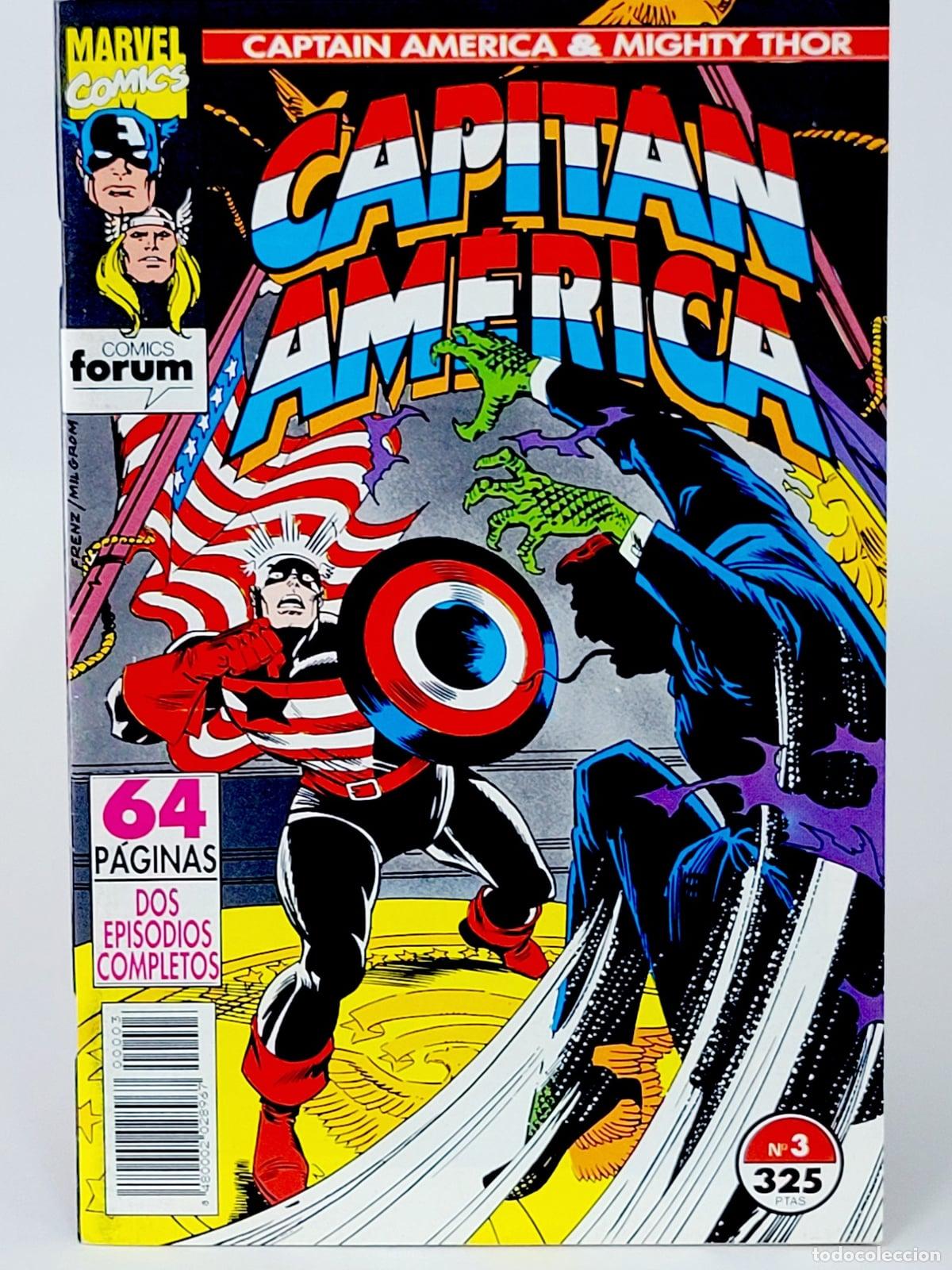 C&oacute;mics: C&Oacute;MIC CAPIT&Aacute;N AM&Eacute;RICA 3 VOL.2 FORUM MARVEL VOLUMEN EXCELENTE ESTADO
