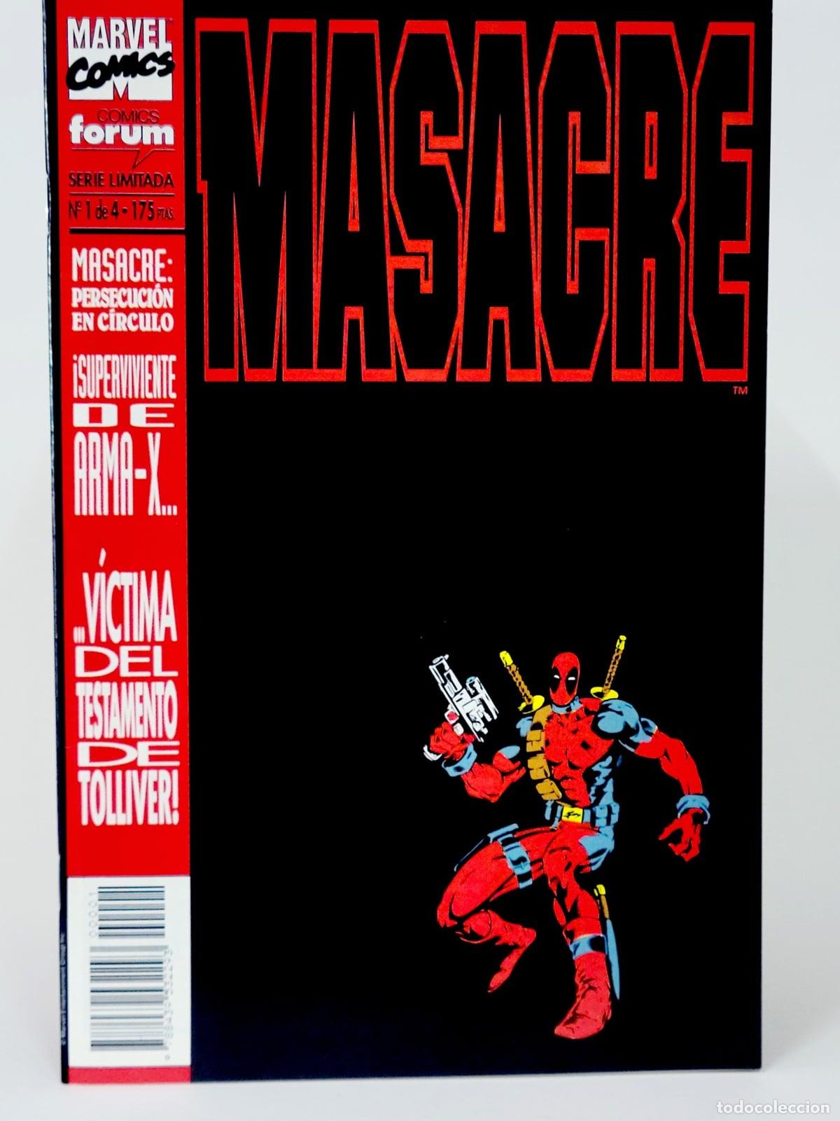 C&oacute;mics: C&Oacute;MIC MASACRE 1 PERSECUCI&Oacute;N EN C&Iacute;RCULO VOL.1 FORUM MARVEL VOLUMEN DE KIOSCO