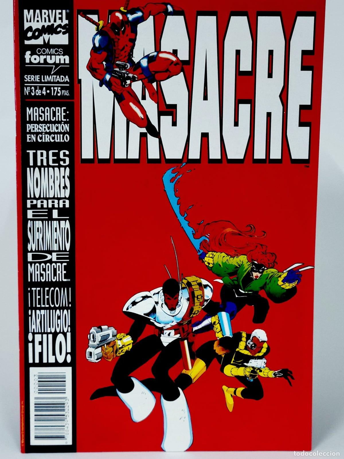 C&oacute;mics: C&Oacute;MIC MASACRE 3 PERSECUCI&Oacute;N EN C&Iacute;RCULO VOL.1 FORUM MARVEL VOLUMEN DE KIOSCO
